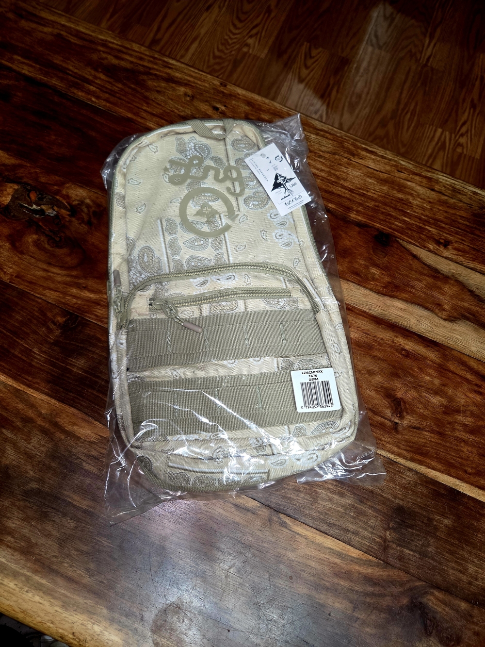 LRG Remix Sling Bag - Tan Paisley - One Size